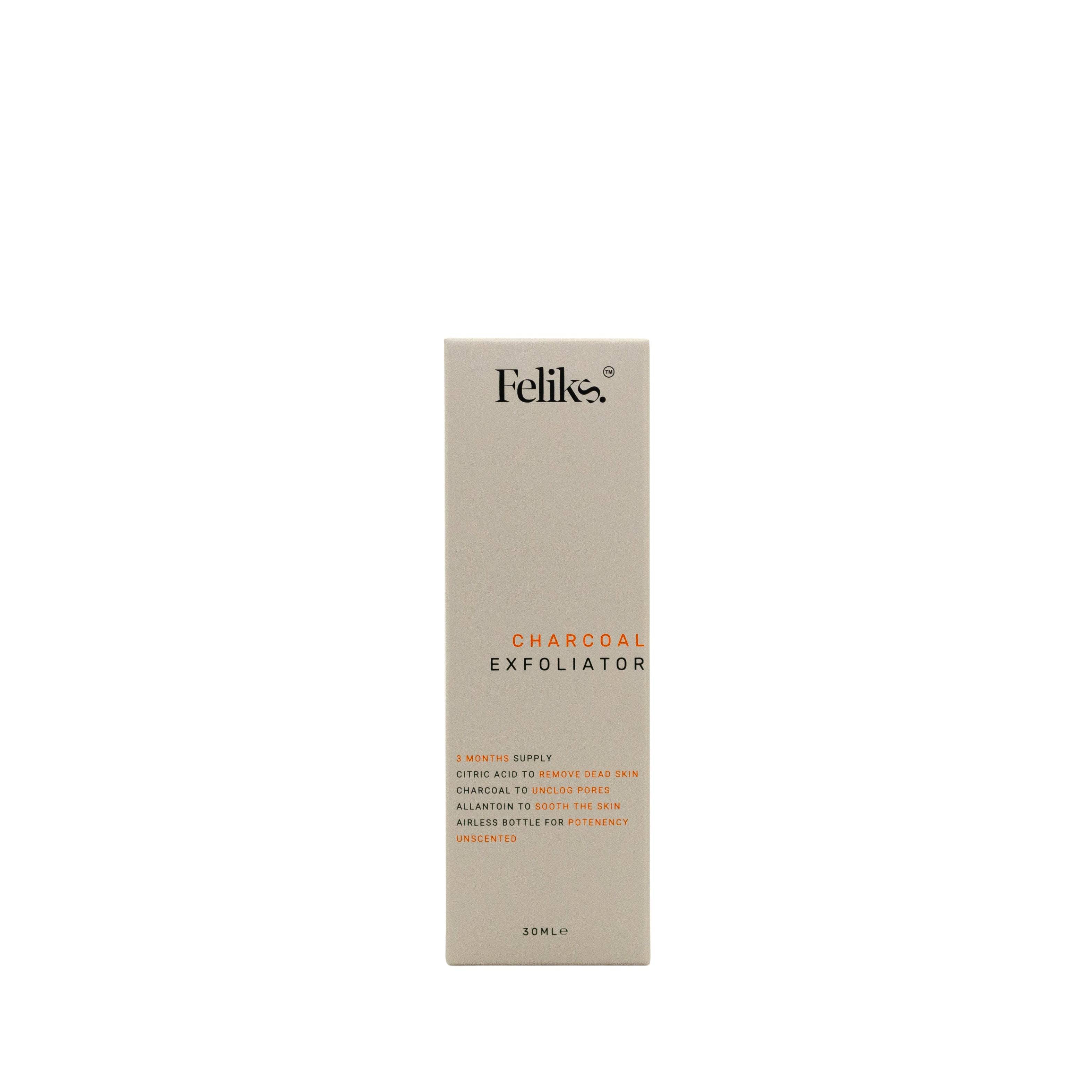 Charcoal Face Exfoliator with AHA and BHA 